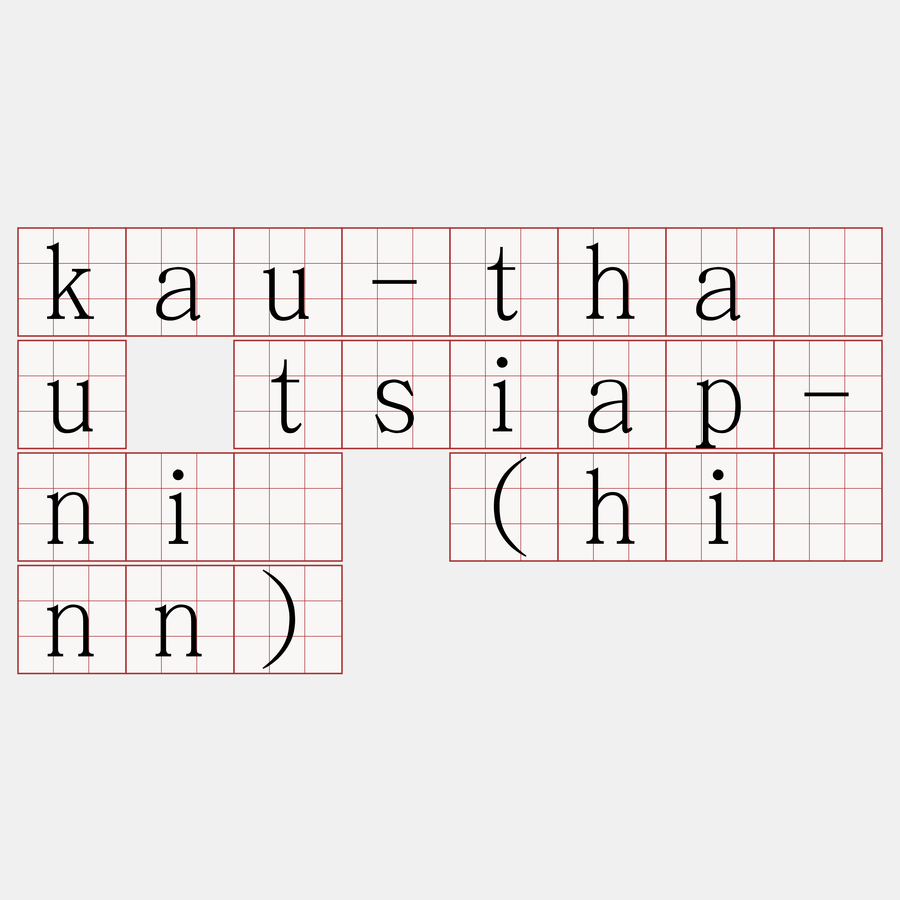 kau-thâu tsiap-ní (hīnn)